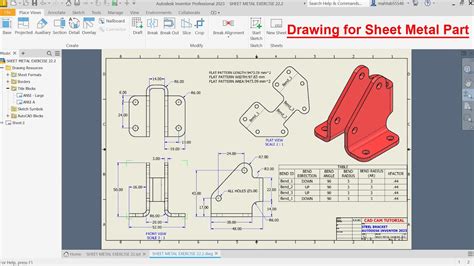 creating a sheet metal part from a flat part|sheet metal parts design problems.